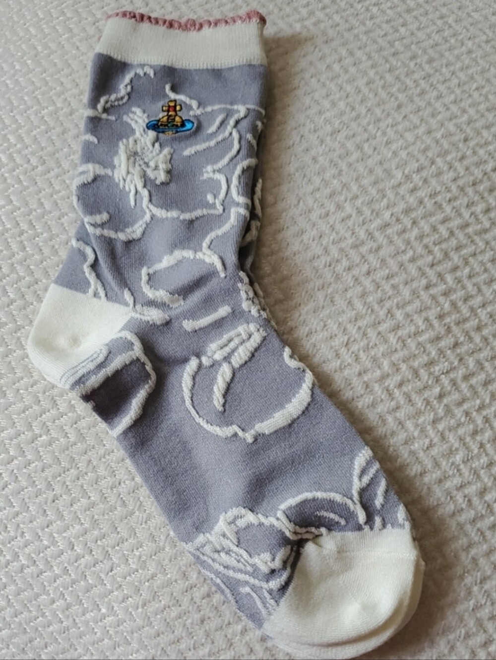 Vivienne Westwood Logo Mid Calf Socks - Picture 2 of 9